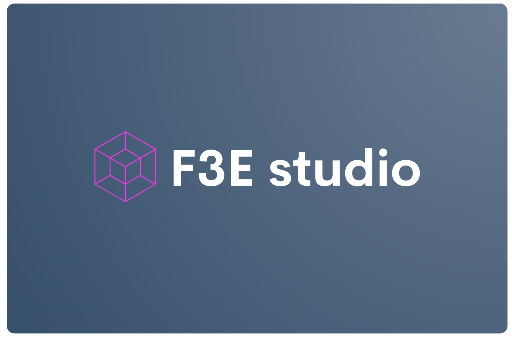 F3E studio logo